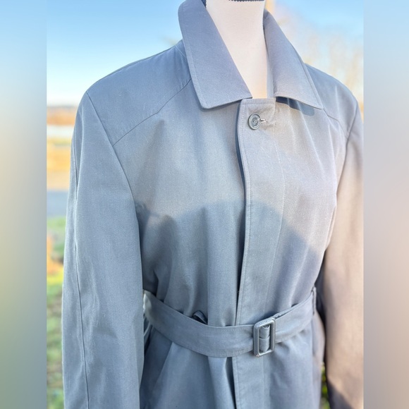 Yves Saint Laurent Grey Trench Coat | Luxury Classic Sz M/L - Picture 3 of 8